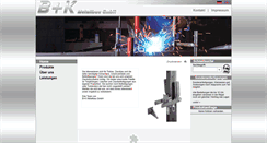 Desktop Screenshot of bk-metallbau.de