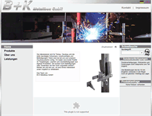 Tablet Screenshot of bk-metallbau.de